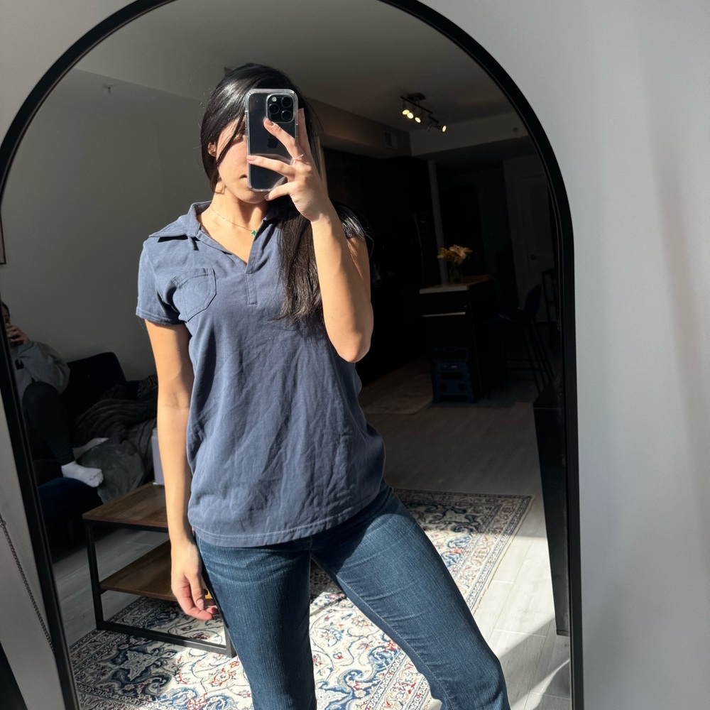 Women's Gray Polo Shirt